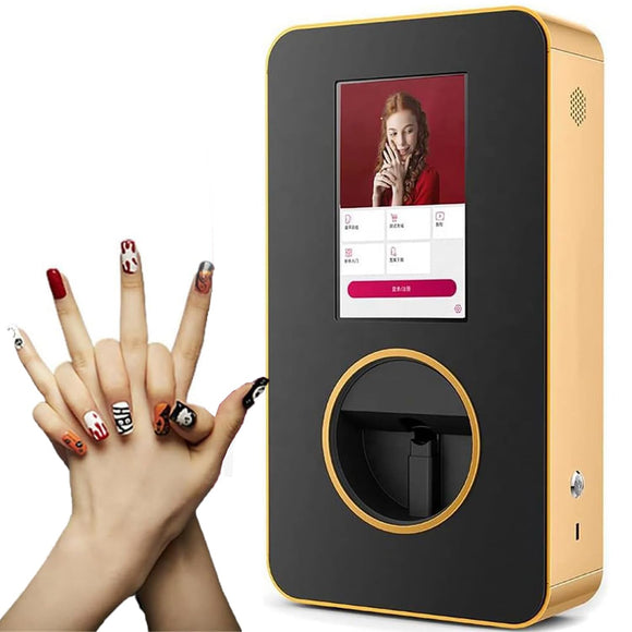 3D Smart Nail Art Painting Machine,3D Nail Art Printer,with 10.1-Inch Touch Screen,35 Seconds Painting