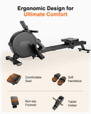 Superun 2026 Upgraded Rowing Machines for Home, Magnetic Rowing Machine with 32 Levels, Rower Machine of Quiet Resistance & 300LBS Weight Capacity, Row Machine with LED Monitor, App Supported, Black
