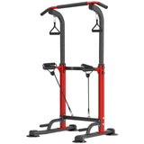 Trlakepreble Power Tower Pull Up Bar,Pull-Up Rack Dip Station,Height Adjustable Multi-functional Home Strength Training Gym Equipment, Save Space,People Below 6 feet Trlakepreble