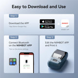 NIIMBOT M2 Thermal Transfer Label Maker, Tapes No Fading for Office Lab Use