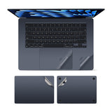 4 in 1 3M Vinyl Full Laptop Skins Sticker for 2021~2026+ MacBook Pro 14 Inch 14.2" M2 M3 M4 M5 (Model: A2442/A2779/A2918/A2992/A3112/A3401/A3185/A3434/A3426/A3427) - Space Black