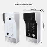 Video Door intercom Wired Video Doorbell Intercom System 1080P Doorbell Camera Night Vision, Human Detection,Remote Unlock(2 Doorbell+1 Monitor)