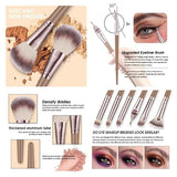 HGHDBT 55Pcs Brown Makeup Brushes Set Professional Makeup Kit Multi-functional Makeup Tool Set with Case Facial Makeup Accessories, Foundation Makeup Brush Kit Eye and Face Make up Brushes & Tools