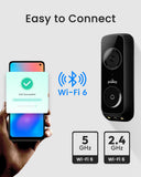 youkey Doorbell Camera Wireless No Subscription, 2K Dual‑cam Video Doorbell with Chime, See Visitor & Package Together, 5G WiFi, 8GB Local Storage, Works with Alexa & Google Home, Battery Powered