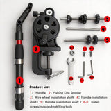 Fishing Line Spooler Winder Machine - 5:1 High Speed Gear Ratio Fast Winding, Two-Way Unwinding Function, Single-Point Quick Mount, Compatible with Spinning Casting Trolling Reels