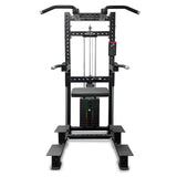 Commercial Dip & Chin Assist Machine with 220LBS Counterweight, Pull Up Assist Station Upper Body Workout Equipment with Adjustable Handles, Multi-Grip Chin Up Bar for Home Gym or Rehabilitation