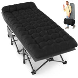 Slendor XXL Folding Camping Cot for Adults with Mattress Pillow Carry Bag, 32 inch Extra Wide Portable Sleeping Cot, 900LBS Support Outdoor Cot Bed for Office Nap Beach Travel RV