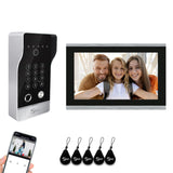Video Door intercom Wired Video Doorbell Intercom System 1080P Doorbell Camera Night Vision, Human Detection,Remote Unlock(1 Doorbell+1 Monitor)