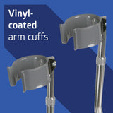 Medline Aluminum Forearm Crutches, Adult, Pack of 2
