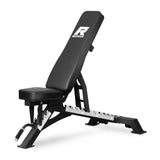 RitFit Adjustable/Foldable Utility Weight Bench for Home Gym, Weightlifting and Strength Training - Bonus Workout Poster with 35 Total Body Exercises