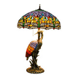 GAUUA Tiffany Table Lamp 18" Tiffany Style Large Table Lamp Dark