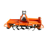 42" Rotary Tiller Attachment - Cat 1 3-Point PTO Driven, Single Speed 540 RPM Gearbox, 41.34" Working Width, 4.7" Max Depth, for 15–25HP Tractors - Not PTO Shaft