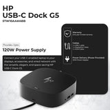 HP Docking Station for Laptop Dual Monitor and Charging Bundle - HP USB-C G5 Dock