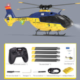 RC Helicopter Model, EC-135 1/36 2.4G 6CH Direct Drive RC 3D/6G Helicopter Model with 2507 Brushless Motor and 6-Axis Gyroscope (RTF Version)