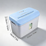 Portable Electric Paper Shredder Crinkle Cut Design 25-70g Auto Feed Safe Overheat Protection Easy Clean Craft Gift Box Filler Streamlined Operation Versatile Use
