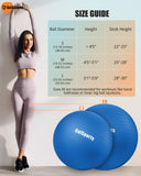 GalSports Yoga Ball Exercise Ball for Working Out, Anti-Burst and Slip Resistant Stability Ball, Swiss Ball for Physical Therapy, Balance Ball Chair, Home Gym Fitness GalSports