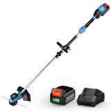 SENIX 20V 15" Weed Wacker, String Trimmer w/5.0Ah Battery & 2A Charger, Variable Speed, Brushless Motor, Lightweight 6.6lbs (GTX2-M3)