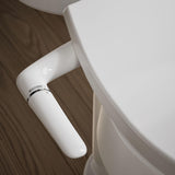 Kohler PureWash M250 Manual Elongated Bidet Toilet Seat, White, Quiet-Close Lid Prevents Slamming, Cool Water, Easy Installation with Quick-Release Hinges, Adjustable Spray Position & Pressure