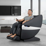 Titan eCabin 3D l Full Body Massage Chair l Shiatsu Recliner l Health Detection l SL Track l 2 Stage Zero Gravity Reclining l Automatic Massage Programs l Touchscreen Controller (Black)