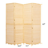 Bamboo Room Divider Folding Privacy Screens, Wall Divider for Room Separation, Portable Room Partitions and Dividers