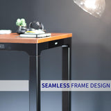 Premium Electric 71 x 30 inch Height Adjustable Memory Stand Up Desk, Black 4-Leg Quad Motor Frame