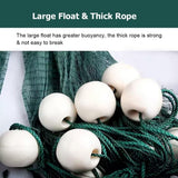 32.8-196 Ft High Mesh Fishing Drag Net - Handmade Nylon Gill Net for Beach, Ponds, Rivers & Lakes - Durable Seine Equipment for Easy Catching