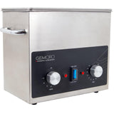 GemOro 3-Quart Ultrasonic Jewelry Cleaner | Heated Stainless Steel Personal Gentle Cleaner with Basket| Professional Performance Machine for Rings Watches Glasses Earrings (3QT)