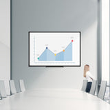 JILoffice Magnetic Whiteboard/White Board, Dry Erase Board 48 x 36 Inch, Black Aluminum Frame Wall Mounted Board for Office Home and School JILoffice