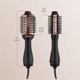 TYMO Hair Dryer Brush Blow Dryer Brush in One, 4 in 1 Ionic Hairdryer and Styler Volumizer with Oval Titanium Barrel, Hot Air Straightener for Smooth Frizz-Free Blowout, Gold