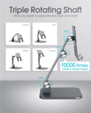 elitehood Aluminum iPad Stand for Desk, Ultra-Stable iPad Holder Stand