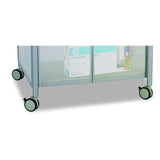 Safco Products Impromptu Mobile Print Stand & Organizer with Doors 1859GR – 200 lbs. Capacity – 4 Wheels, Laminate Top & Steel Frame – Contemporary Design