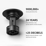 Ryuwanku Bathroom Faucet Matte Black Modern Waterfall Bathroom Sink Faucet with Single Handle Suitable for 1 or 3 Holes,Supply Deck Plate and Hose