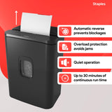 Staples 20-Sheet Micro-Cut Paper Shredder, High-Security Document & Credit Card Shredding for Offices