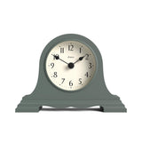 JONES CLOCKS® Speakeasy Small Mantel Clock | Classic Napoleon’s hat Design | Green | Contemporary Classic Style for Desk, Table, Shelf or Bedside