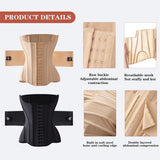 MISTHIN Waist Cincher Shaperwear for Womem Full Body Women Double Belt Wrap Corset Trainer Tummy Control Shaper (Nude, X-Small)