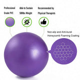 2Pcs Mini Exercise Balls - Professional Grade Anti Burst Heavy Duty and Slip Resistant Small Pilates Ball for Yoga Fitness Stability Barre Balance Training Physical, 9-10 Inch (About 25cm) CORINTH