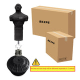 Punching Dummy, Durable Silicone Punching Bag with Large Stable Base for Adults & Kids, Freestanding Training Target for Boxing, Taekwondo, MMA, Home Gym(Black-2)