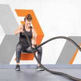 FORZA 30ft, 40ft and 50ft Battle Rope – 1.5ft & 2-inch-Thick, Premium Quality Weighted Gym Rope for Fitness, Strength Training, Crossfit and More (30ft, 1.5 inch)
