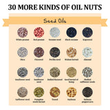 YUEWO Kitchen Oil Press Machine Electric Automatic Oil Press Extractor Organic Oil Expeller for Coconut Flax Peanut Castor Perilla Seed Canola Cocoa Beans Sesame Commercial Grade 2000W YUEWO