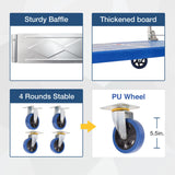 LFGUD Push Cart Dolly 660 lbs. Capacity Platform Truck Foldable Platform Cart Upgraded Heavy Duty Moving Cart with PU Wheels for Home Garden Warehouse Garage Workshops LFGUD