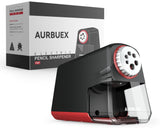 Aurbuex Heavy Duty Electric Pencil Sharpener S280, 3s Fast Sharpening, Dual Cutter Design, Zinc Alloy Blade for 12,000+ Sharpening, Auto Start/Stop