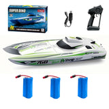 TX768 RC Jet Boat, 30km/h High Speed Jet Boat Brushless Catamaran with 3×3S LiPo Batteries Water Cooled Engine, 40cm ABS Hull, Long Range RC for Lakes, Rivers & Pools, Brushless RC For Adults