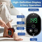 CREBELISOYA Cordless Foot Massager with Heat,3000mAh Portable Ankle Warmer Wrap,Ankle Brace 4 Heat & 3 Vibration Levels, Rechargeable Foot Relax for Men Women, Gift for Elderly