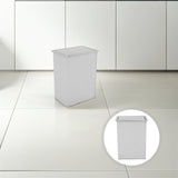Wakauto Stainless Steel Countertop Trash Can Swing Lid Built-in Kitchen Bin
