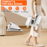 Under Desk Elliptical Machine, Electric Ellipse Leg Exerciser While Sitting for Seniors Adults, Quiet & Portable Electric Seated Pedal Exerciser with Remote Control, 15 Adjustable Speeds, Manual &Auto DOMNIU