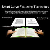 QERTYHJK Book Document Scanner High Definition 16MP Portable TeacherCapture Size A3 Multi-Language