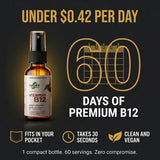 Inerth Naturals Liposomal B12 Spray -1000 mcg - 60 Day Supply