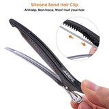 AIMIKE Hair Brush Set, Nano Thermal Ceramic & Ionic Tech Round Barrel Brush with Boar Bristles for Blow Drying, Enhance Texture for Styling, Curling and Shine, Includes 1 Tail Comb + 4 Hair Clips