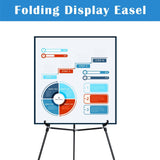 66" Aluminum Display Easel Stand, Presentation Stand with Adjustable Height for Signs, Black 6 Pack Falling in Art