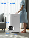 3-IN-1, Portable Air Conditioners, Evaporative Air Cooler w/ 4 Ice Packs, 3L Water Tank for Cooing, 7H Timer for Auto-Off, Swamp Coolers with 70° Oscillation, Cream